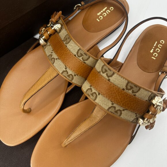 Gucci Leather Sandals - Size EU40 - Picture 2 of 6
